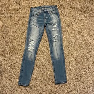 American Eagle medium wash jeggings